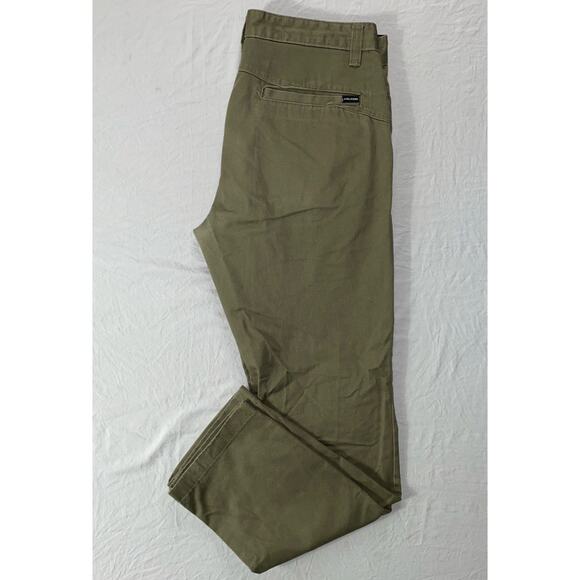 Volcom Flat Front Vmonty Chino Skate Pants. Olive Green, Men's 32X31. Runs Big. - Picture 1 of 9